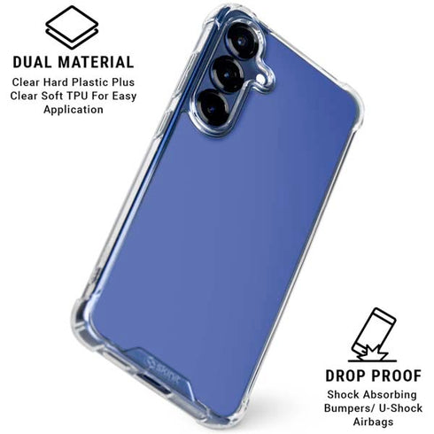 Blue Galaxy S25 Clear Case