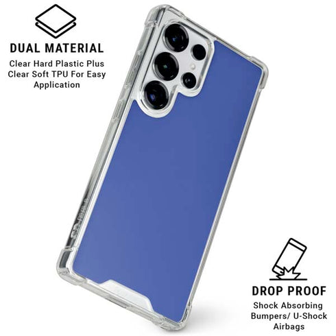 Blue Galaxy S26 Ultra Clear Case