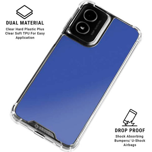 Blue Moto G Power 5G (2024) Clear Case