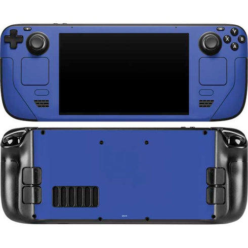 Blue Steam Deck Handheld Gaming Computer OLED Skin