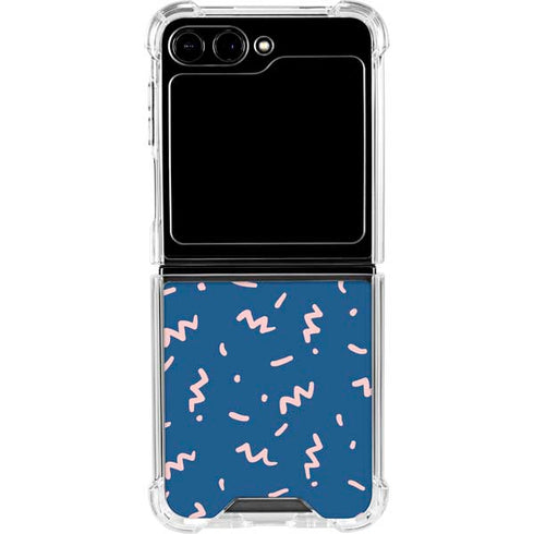 Blue Spring Galaxy Z Flip6 Clear Case