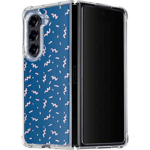 Blue Spring Galaxy Z Fold5 5G Clear Case