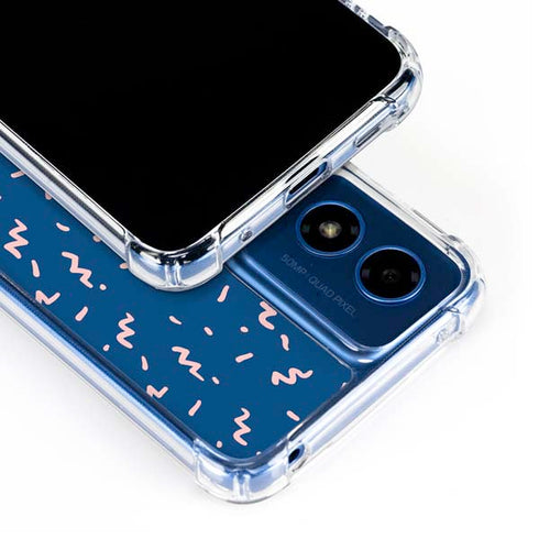 Blue Spring Moto G Play 4G (2024) Clear Case