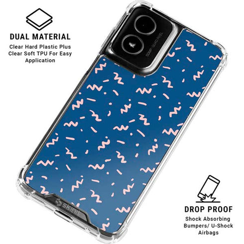 Blue Spring Moto G Power 5G (2024) Clear Case