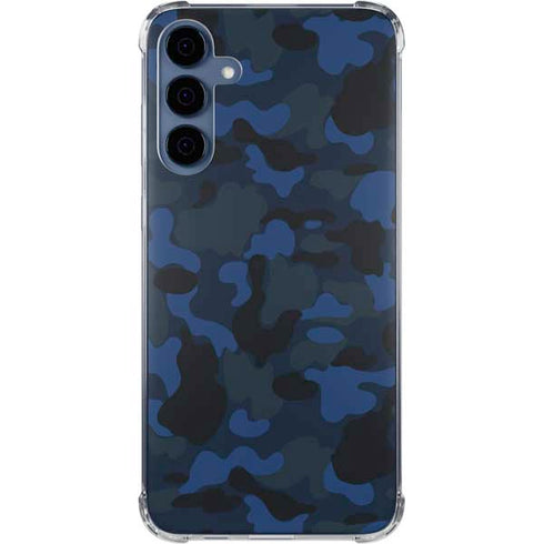 Blue Street Camo Galaxy A35 5G Clear Case