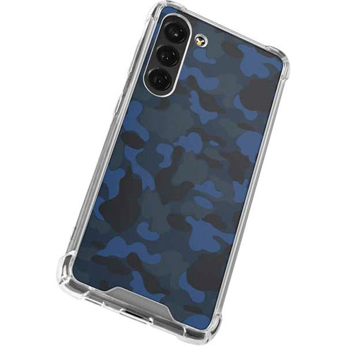 Blue Street Camo Galaxy S24 FE Clear Case