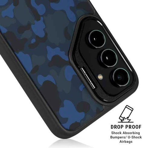 Blue Street Camo Galaxy S25 Kickstand Case