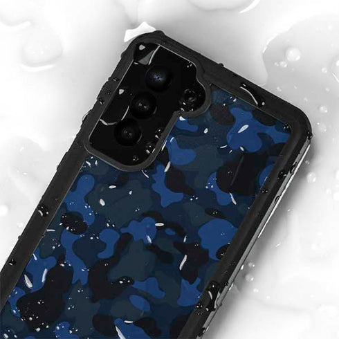 Blue Street Camo Galaxy S24 Plus Waterproof Case