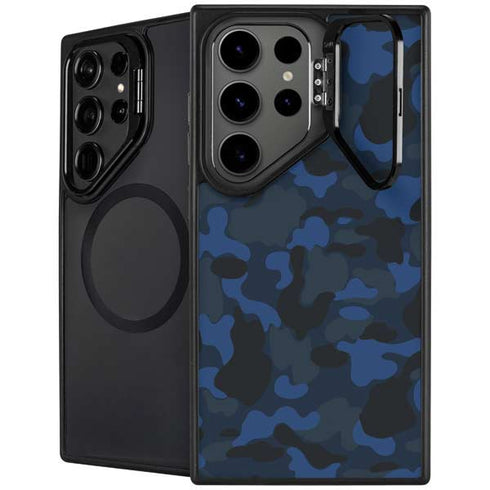 Blue Street Camo Galaxy Cases