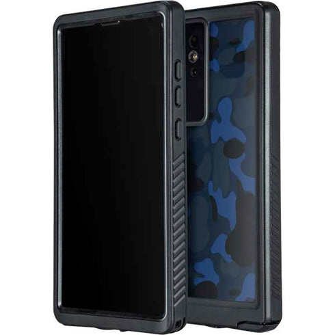 Blue Street Camo Galaxy S24 Ultra Waterproof Case