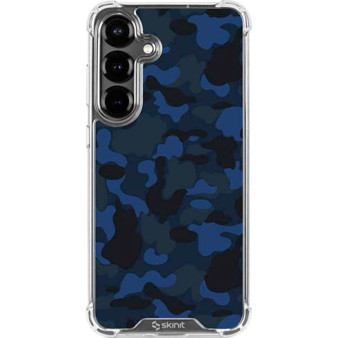 Blue Street Camo Galaxy S26 Plus Clear Case