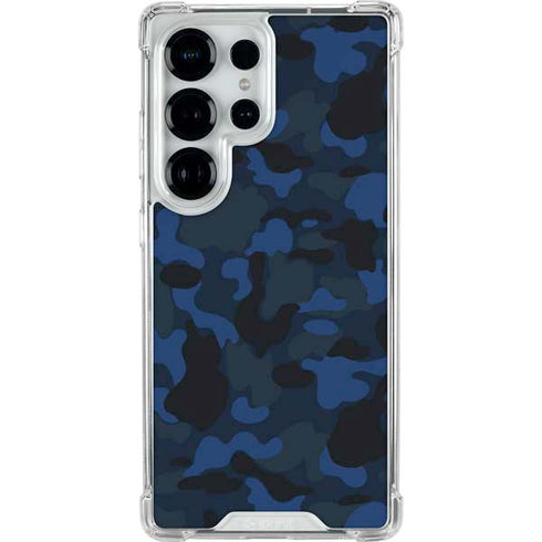 Blue Street Camo Galaxy S26 Ultra Clear Case