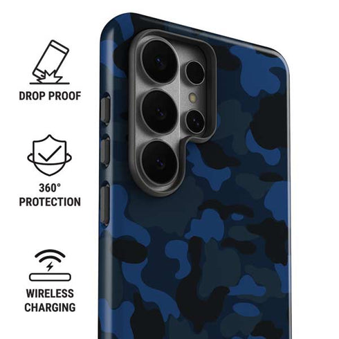 Blue Street Camo Galaxy S26 Ultra Impact Case