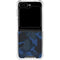 Blue Street Camo Galaxy Z Flip6 Clear Case