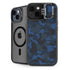 Blue Street Camo iPhone 15 Kickstand Case