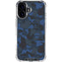 Blue Street Camo iPhone 16 Clear Case
