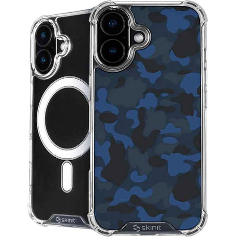 Blue Street Camo iPhone 16 MagSafe Case