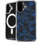 Blue Street Camo iPhone 16 Plus MagSafe Case