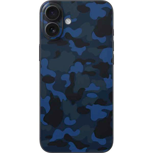 Blue Street Camo iPhone 16 Plus Skin
