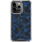 Blue Street Camo iPhone 16 Pro Clear Case