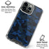 Blue Street Camo iPhone 16 Pro Clear Case