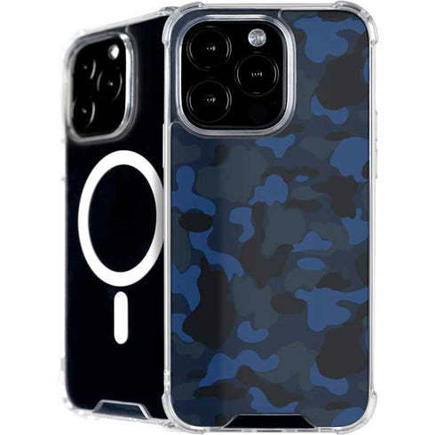 Blue Street Camo iPhone 16 Pro Max MagSafe Case