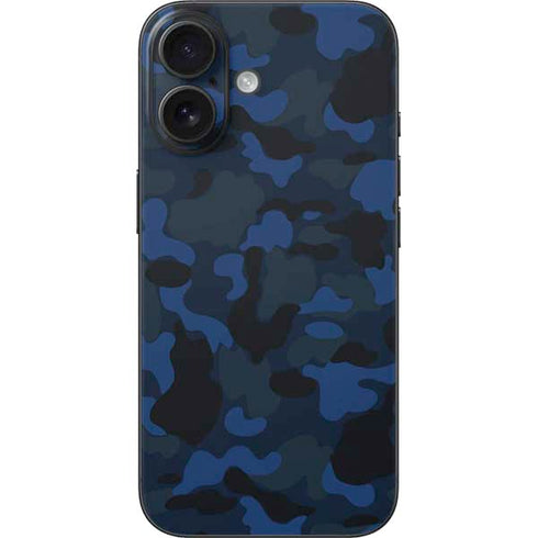 Blue Street Camo iPhone 16 Skin