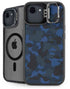 Blue Street Camo iPhone 16e Kickstand Case