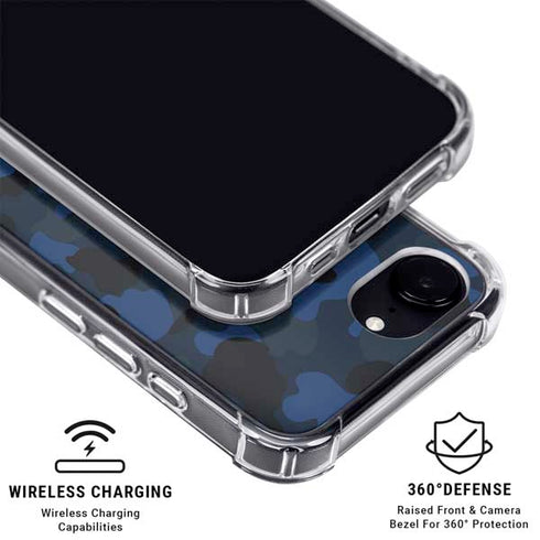 Blue Street Camo iPhone 16e MagSafe Case