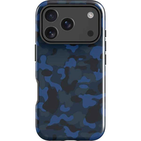 Blue Street Camo iPhone 18 Pro Impact Case