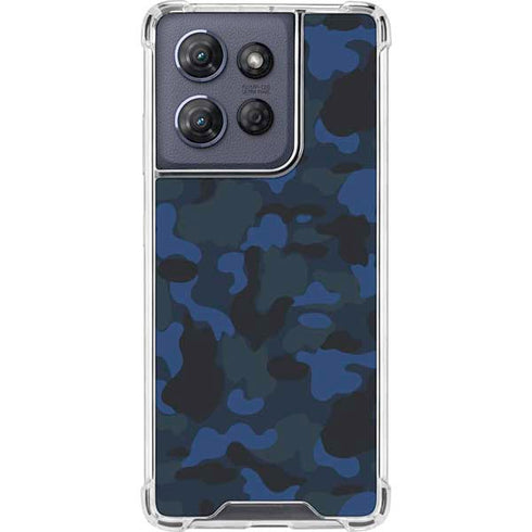 Blue Street Camo Moto G 5G (2025) Clear Case
