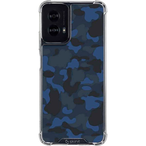 Blue Street Camo Moto G Power 5G (2024) Clear Case
