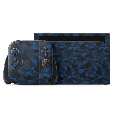 Blue Street Camo Nintendo Skins