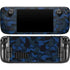 Blue Street Camo Steam Deck Handheld Gaming Computer OLED Skin