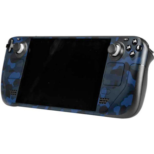 Blue Street Camo Steam Deck Handheld Gaming Computer OLED Skin