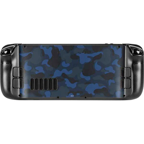 Blue Street Camo Steam Deck Handheld Gaming Computer OLED Skin