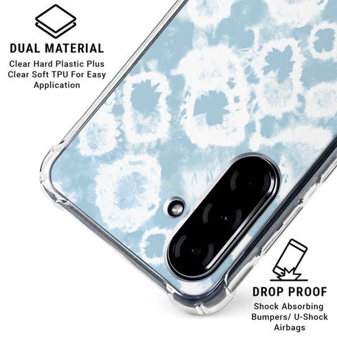Blue Tie Dye Galaxy A36 5G Clear Case