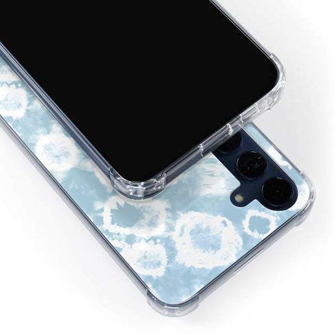 Blue Tie Dye Galaxy A55 5G Clear Case