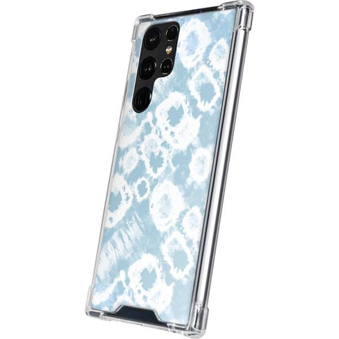 Blue Tie Dye Galaxy S23 Ultra Clear Case