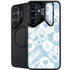 Blue Tie Dye Galaxy S25 Kickstand Case