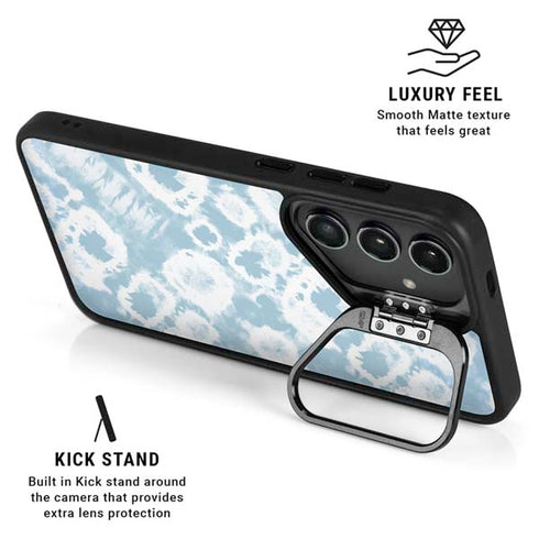 Blue Tie Dye Galaxy S25 Kickstand Case