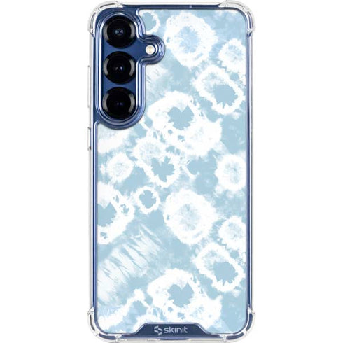 Blue Tie Dye Galaxy S25 Plus Clear Case