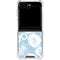 Blue Tie Dye Galaxy Z Flip6 Clear Case