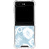 Blue Tie Dye Galaxy Z Flip6 Clear Case