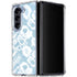 Blue Tie Dye Galaxy Z Fold5 5G Clear Case