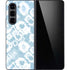 Blue Tie Dye Galaxy Z Fold5 5G Skin