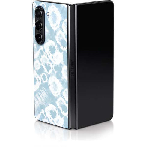Blue Tie Dye Galaxy Z Fold5 5G Skin