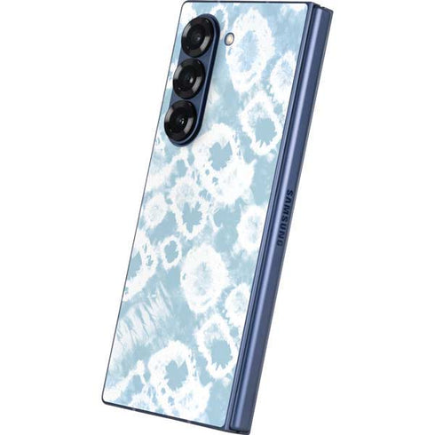 Blue Tie Dye Galaxy Z Fold6 Skin