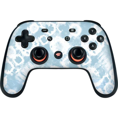 Blue Tie Dye Google Stadia Controller Skin