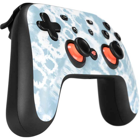 Blue Tie Dye Google Stadia Controller Skin